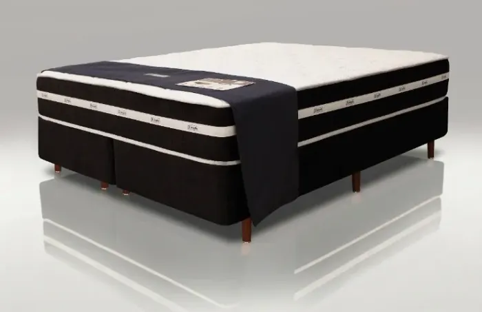 Cama Casal Colchão Black Graphite Novo Pronta Entrega