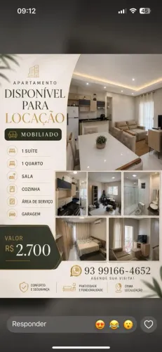Aluga-se apartamento mobiliado no residencial Apuí!