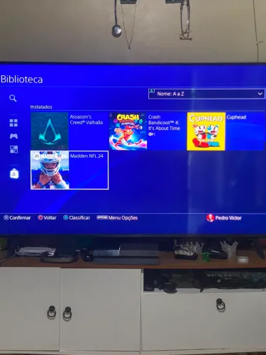 PS4 + controle + jogos 