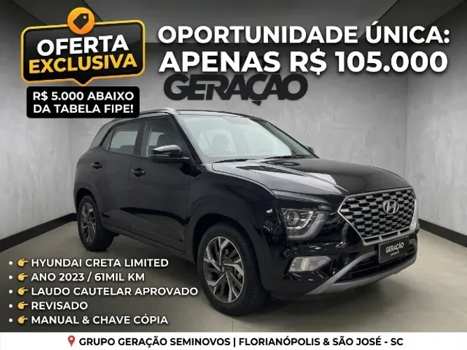 Hyundai Creta Limited 1.0 TB 12V Flex AUT 2023