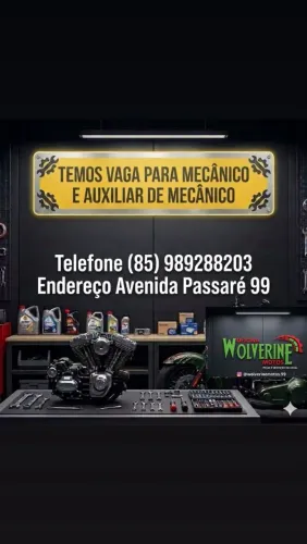 Vagas para mecânico e auxiliar de mecânico com experiência