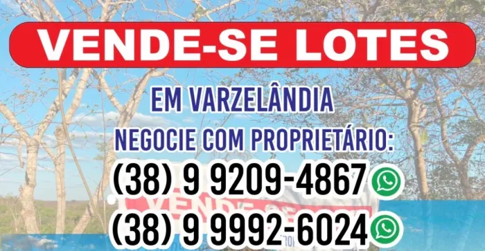 VENDO LOTES EM VARZELÂNDIA