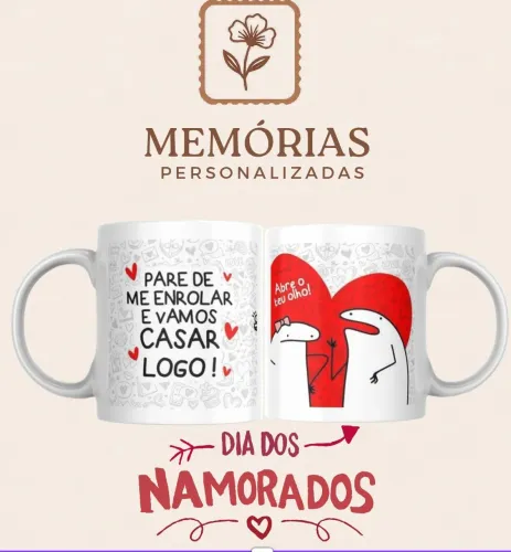 Caneca dia dos namorados 