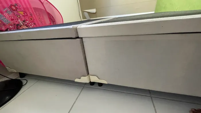 Cama queen baú separada 
