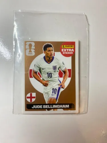 Figurinha Extra Sticker Bronze Jude Bellingham - Copa do Mundo FIFA 2026 Panini -Original