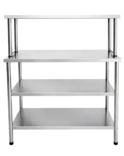 Vendo Mesa Inox Nova com 2 Prateleiras Inferiores e 1 Superior