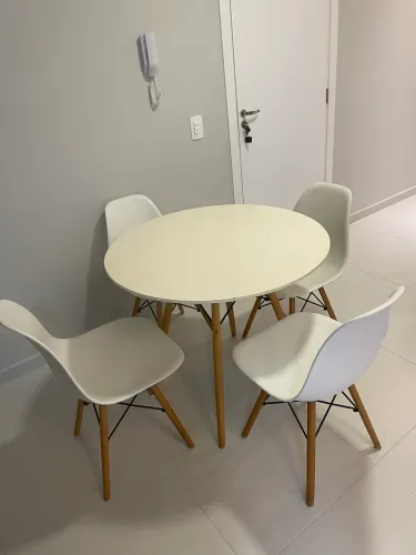 Mesa de jantar redonda 90cm