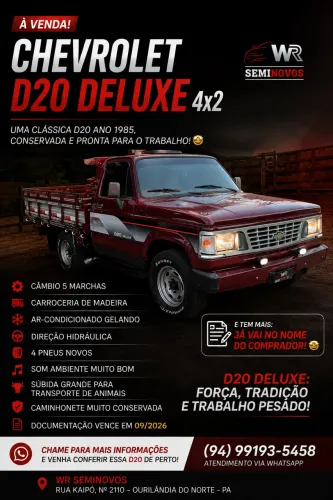 Chevrolet D-20 S / Luxe 3.9/4.0 Diesel 1985