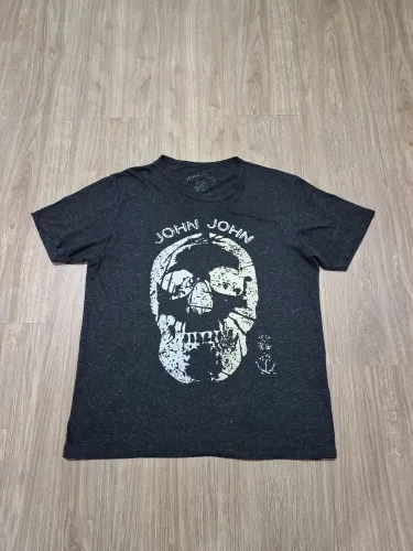 Camiseta John John Cinza