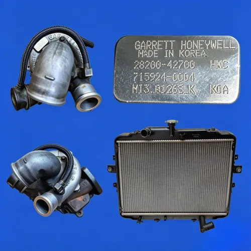 Turbina de HR e Kia bongo 8 válvulas original garrett e um radiador!