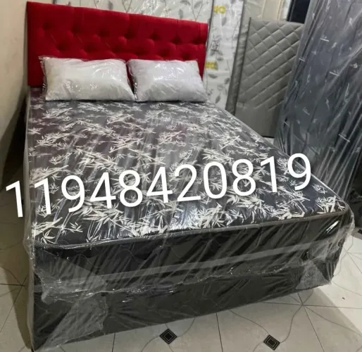 Promoção camas box casal com colchão novas pronta entrega