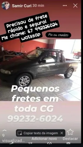 Pequenos fretes seguros e rapidos! 