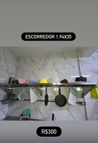 Escorredor para restaurante 