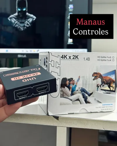 Splitter Hdmi de 2 saídas - Espelhador de Imagens Full HD
