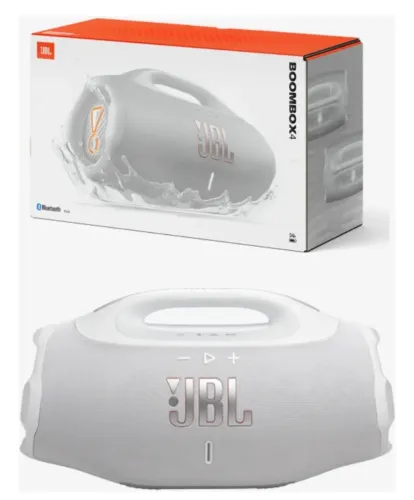 Caixa de Som JBL Boombox 4 Branca - Diferenciada!