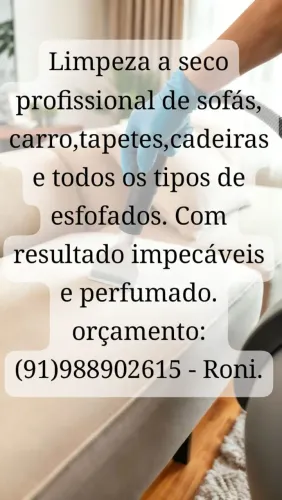 Sofá, carros e estofados como novos- limpeza profissional e perfumada!