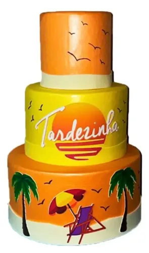 Bolo Fake Tardezinha 3 andares