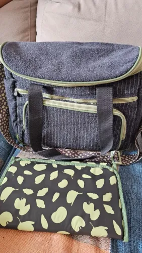 Bolsa maternidade Mamae e Bebe Natura com trocador