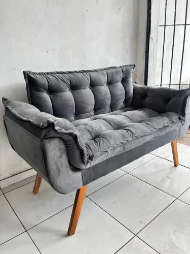 Namoradeira top de linha em tecido veludo 1.30m