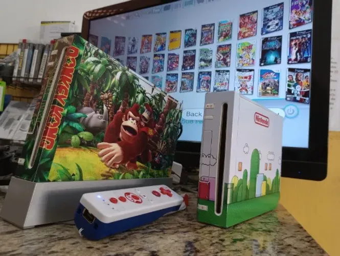 Nintendo Wii+HD 500gb lotado de jogos
