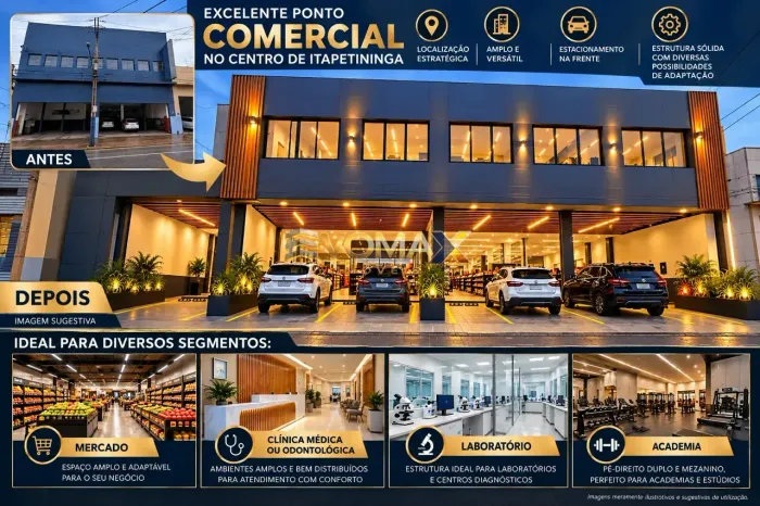 Ponto Comercial com 3 andares à venda, Centro, Itapetininga, SP