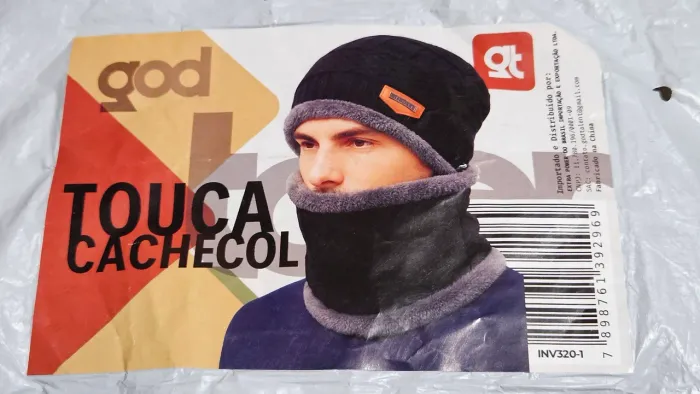 Kit Inverno Completo Premium - Toca + Cachecol Pescoço + Luvas Touch + Meias Térmicas