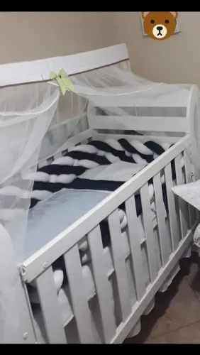 Protetor de Cama/Berço Trançado, 4 Pontas. 4Metros