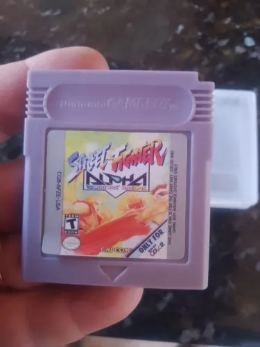 Cartucho street fighter Alpha de Game Boy Color 
