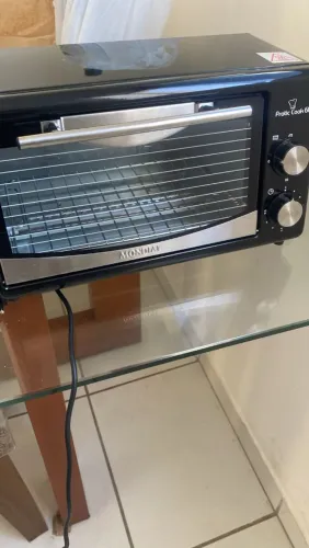 Forno Elétrico de Bancada Mondial com Timer 6L Preto Pratic Cook FR-09<br>