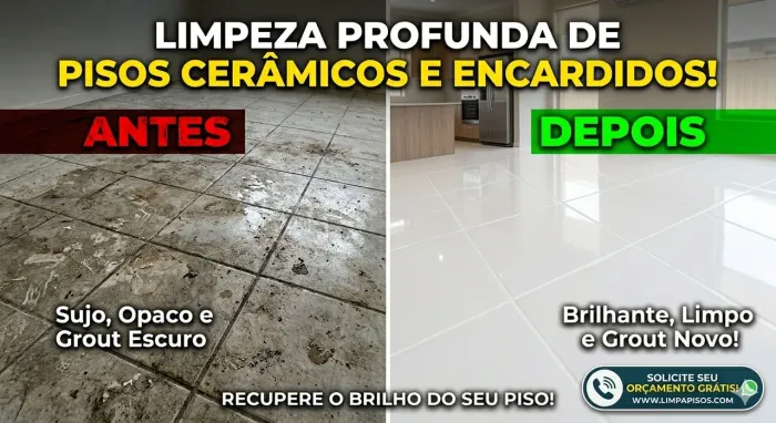 Cerâmicas e piso encardidos