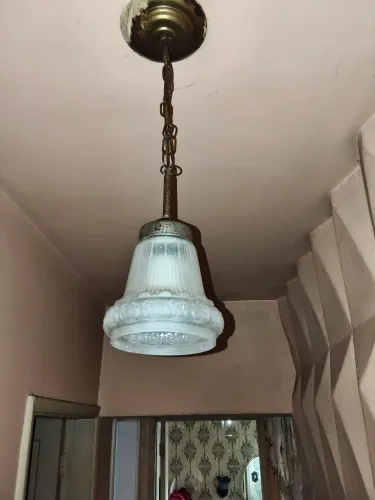 Lustre pendente antigo vintage de 1910.