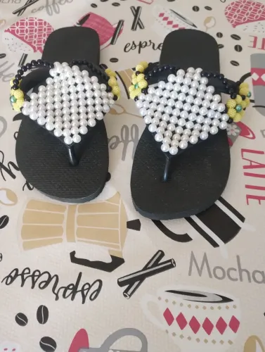 chinelo decorado havaianas