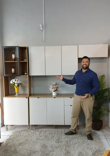 Cozinha 100% MDF com 9 Portas