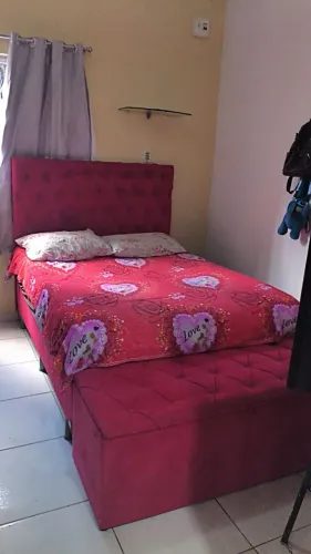CAMA EUROSONO + CABECEIRA + RECAMIER