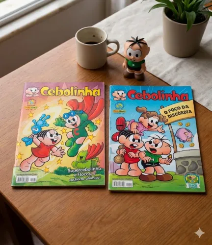 Kit 2 Gibis Cebolinha | Turma da Mônica | Panini | Edições Antigas