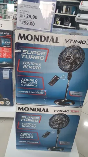 ventilador com controle