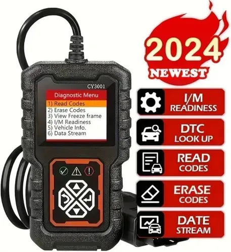 Scanner Automotivo CY3001 OBD2/EOBD com Display Digital