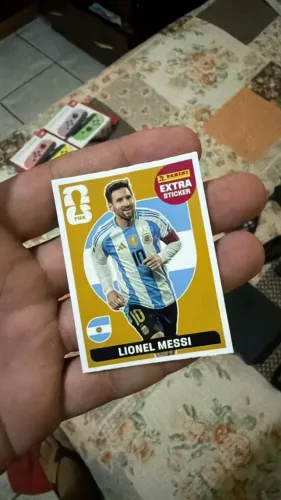 Figurinha Gold Copa 2026 Lendárias Rara Especial Lionel Messi/ouro