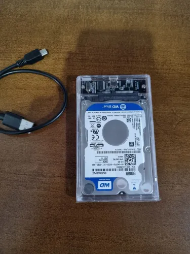 HD externo 500gb case nova