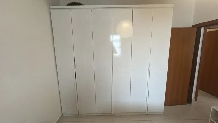 Guarda-roupa Casal 6 portas 4 Gavetas Alonzo 100% MDF Branco