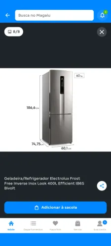 Geladeira Electrolux 400l - 4 meses de uso e na garantia