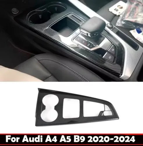 Acabamento de Sobreposição Console Central Audi A4 / A5 B9 "efeito" Fibra de Carbono