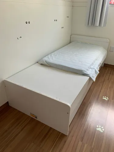 Berço Multifuncional Cléo Carolina Baby 3 em 1 Branco + 1 Colchão