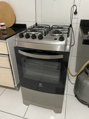 Fogão inox 4 bocas Eletrolux 