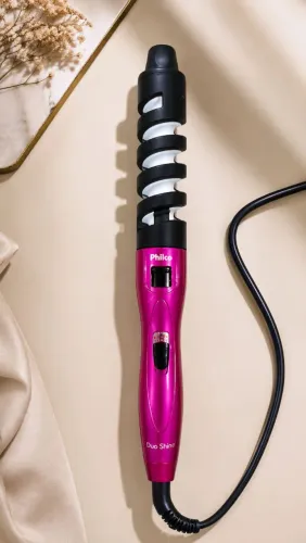 Modelador de cachos Philco Duo Shine Rosa Bivolt