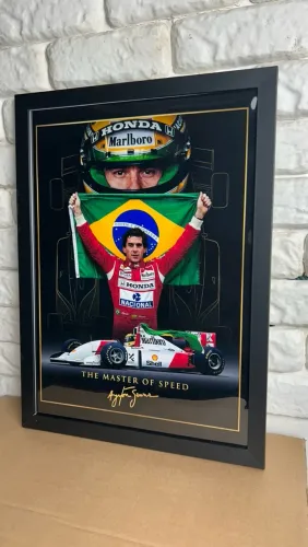 QUADRO A3 AYRTON SENNA