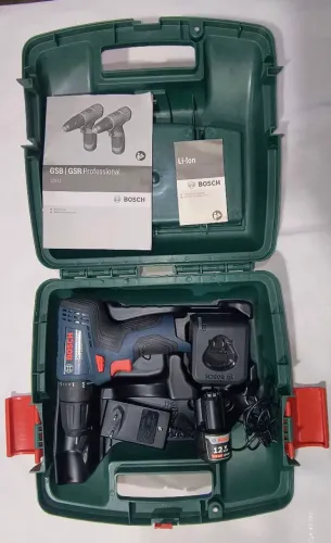 Parafusadeira Furadeira Bosch Profissional GSR 120LI 12V c/1 Bateria 1 Carregador ebrinde