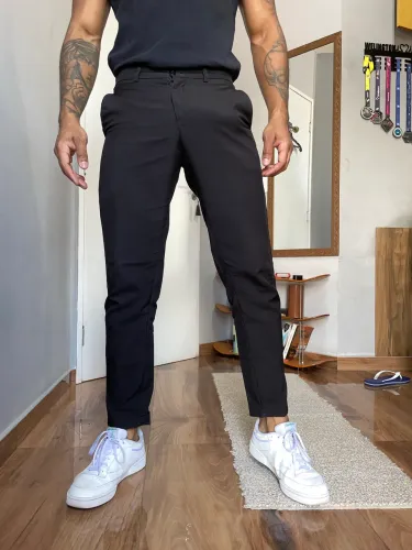 Calça alfaiataria preta 40