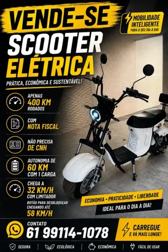 Vende-se scooter elétrica