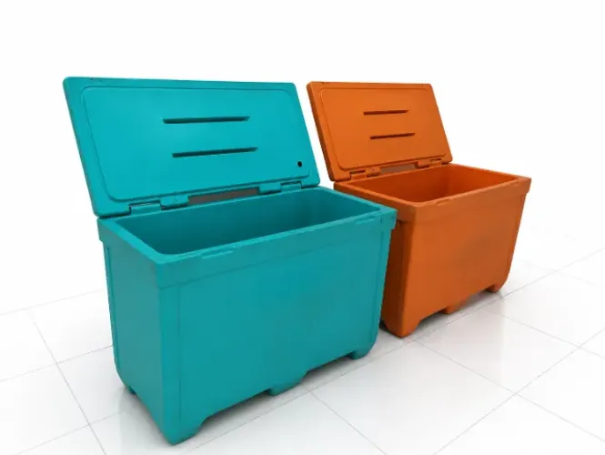 CAIXAS TÉRMICAS 360L - USADAS | CORES VERDE E LARANJA
